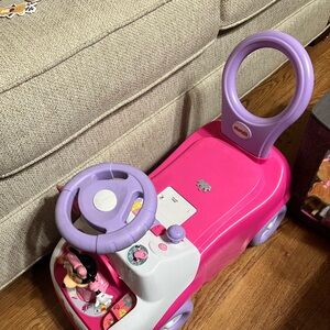 Disney Pink and Purple Minnie Mouse Ride-On Car